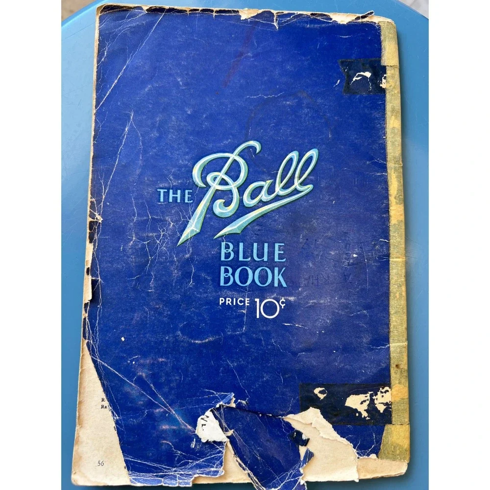 VTG Ball Blue Book Edition W Canning Preserving Recipes Guide Indiana 1944